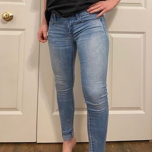 American Eagle super low rise jeans